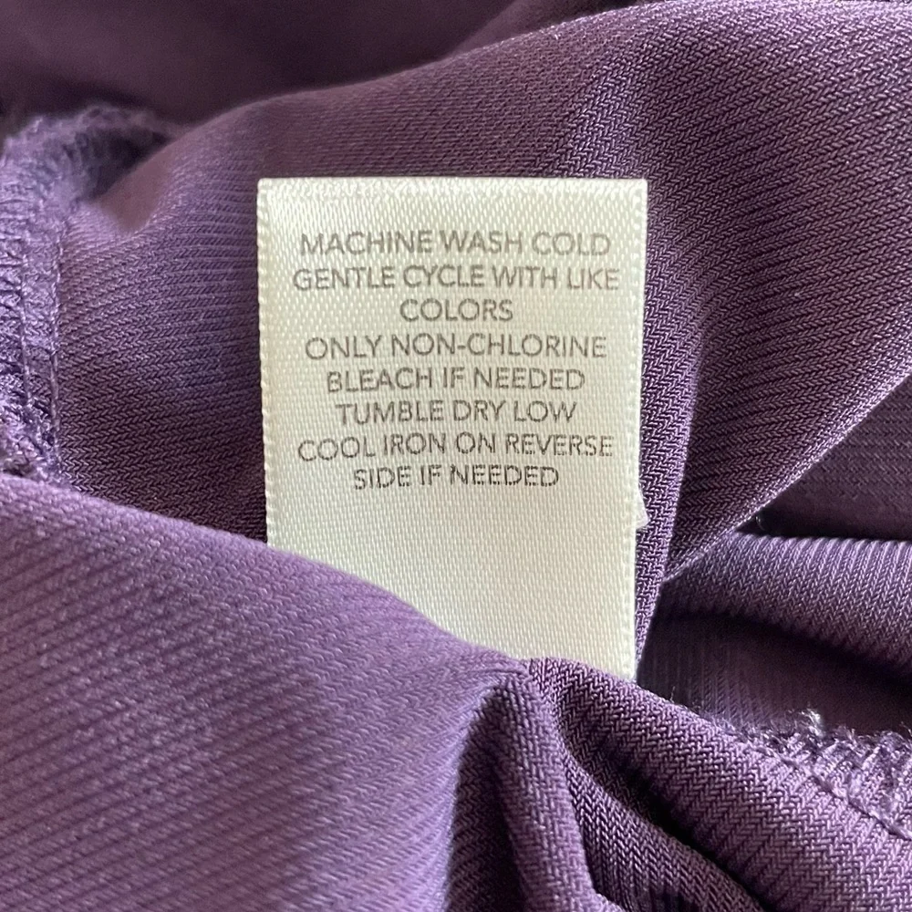 Christopher & Banks 2pc Set Purple Burnout Velvet Trim Cardigan & Tank Size X/XL